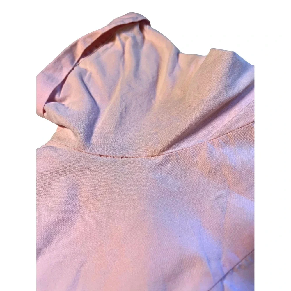 Vintage 1950s Handmade Housecoat Size S Pink Mid Century Modern Coquette Retro